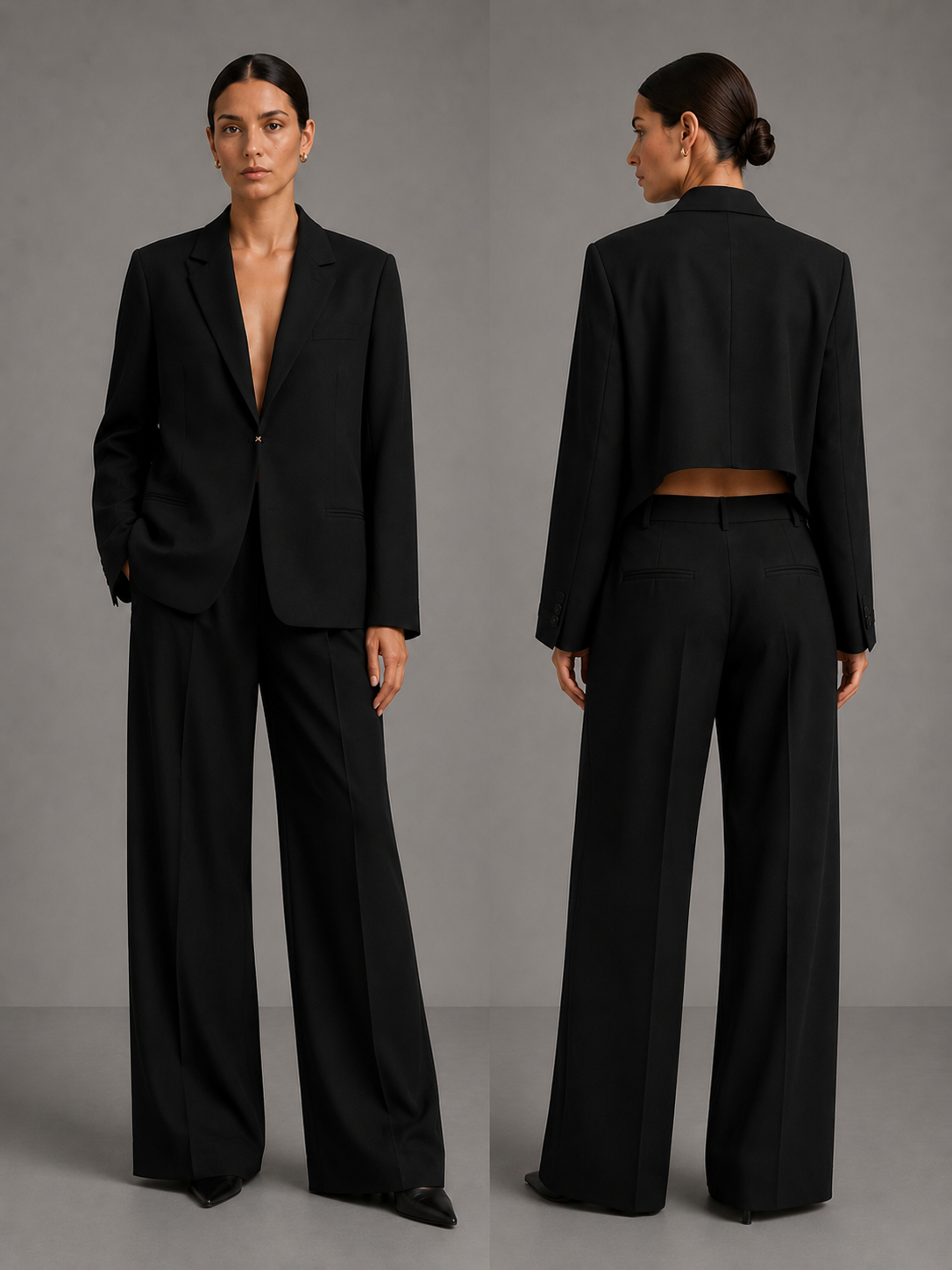 COS minimalistinis komplektas – viršus ir kelnės / sijonas, XL – produkto nuotrauka 5