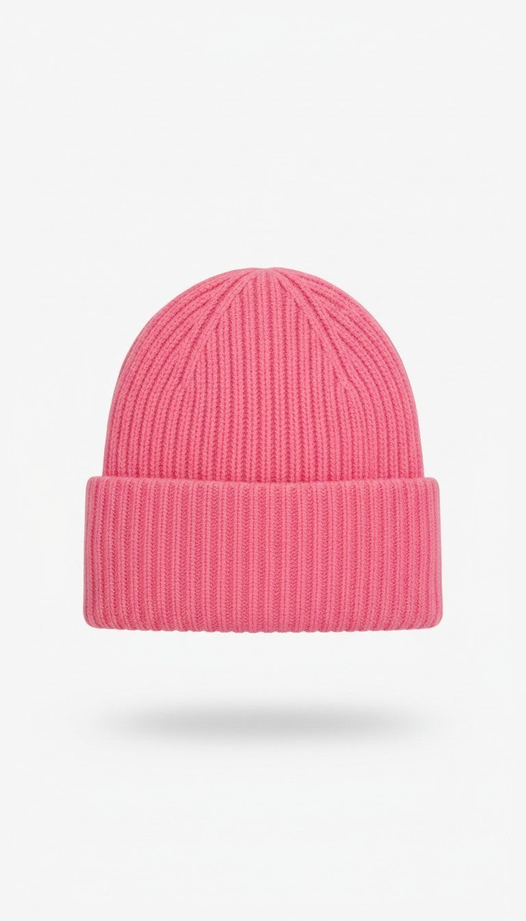 COS megzta kepurė – rožinė, ONE SIZE