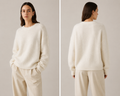 H&M Edition moherio megztinis, oversized, briaunuota apdaila – produkto nuotrauka 1