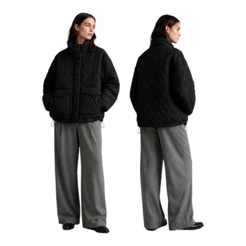 & Other Stories dygsniuota oversized striukė aukštu kaklu – pagrindinis vaizdas