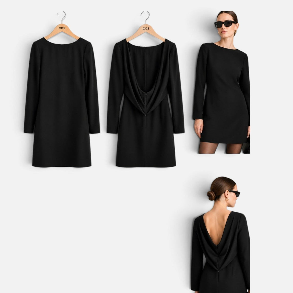 COS Atelier suknelė – gilus V formos nugaros kirpimas – produkto nuotrauka 1