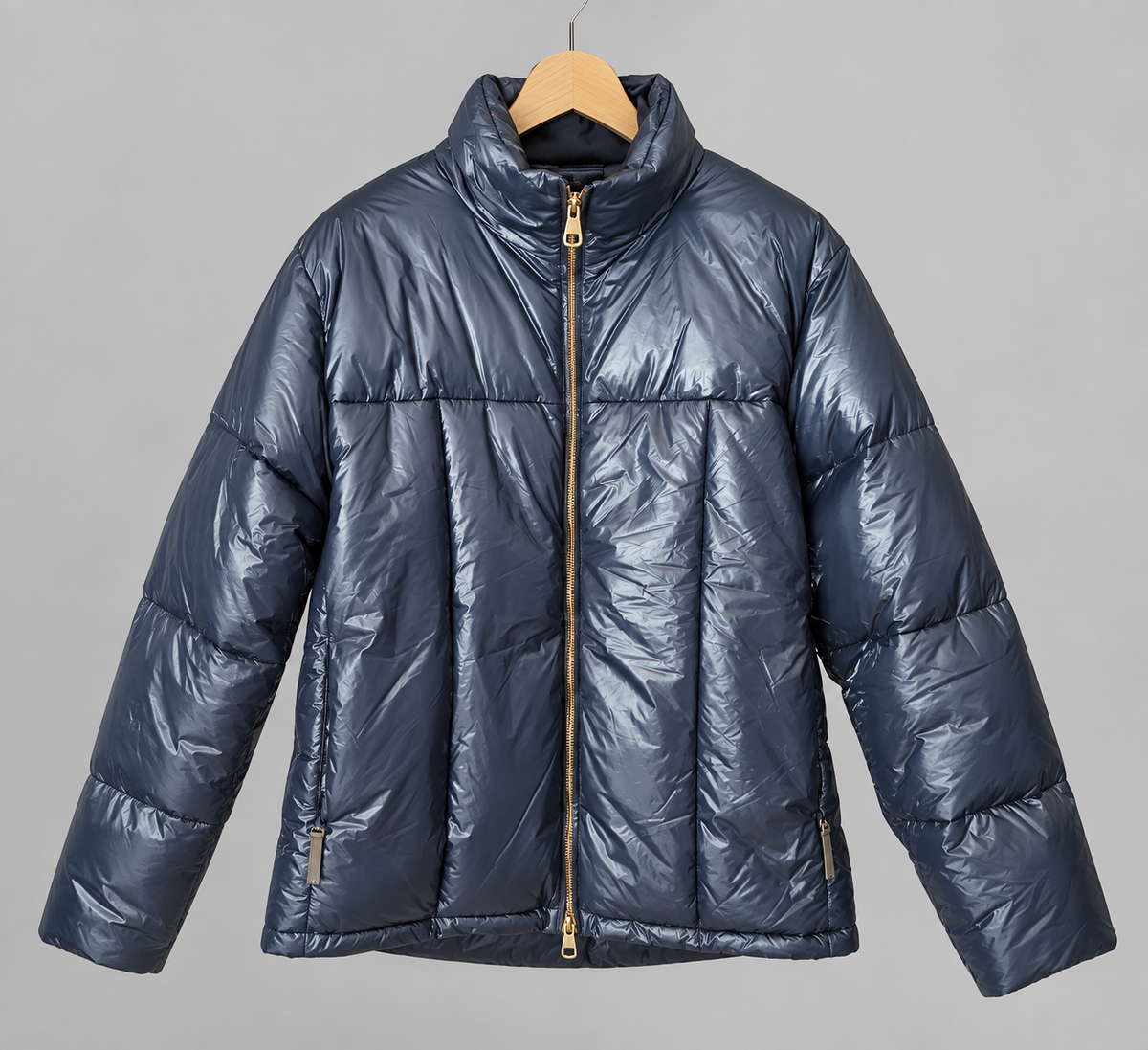 Dunhill London down jacket – navy, high collar