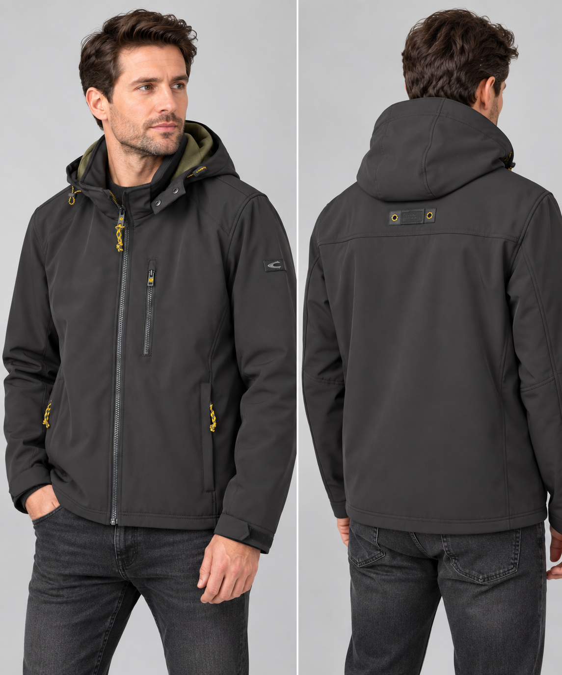 Męska kurtka softshell Camel Active – czarna