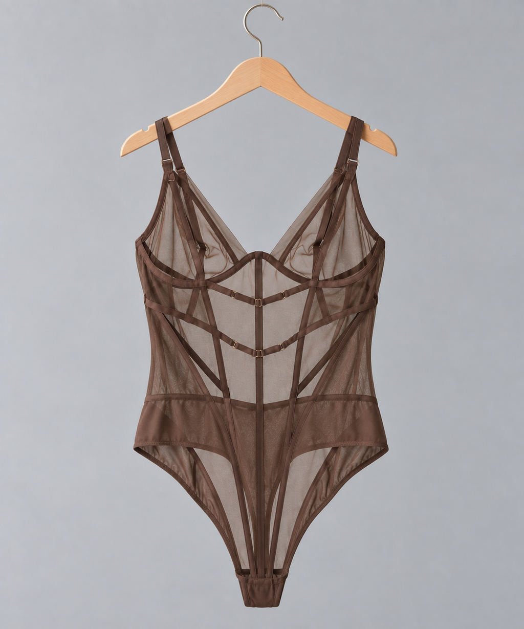 Hunkemöller tiulio body Rianne – ruda, 36 / D 80