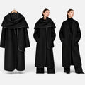 COS paltas – vilnos mišinys, oversized, su nuimama skara – produkto nuotrauka 1