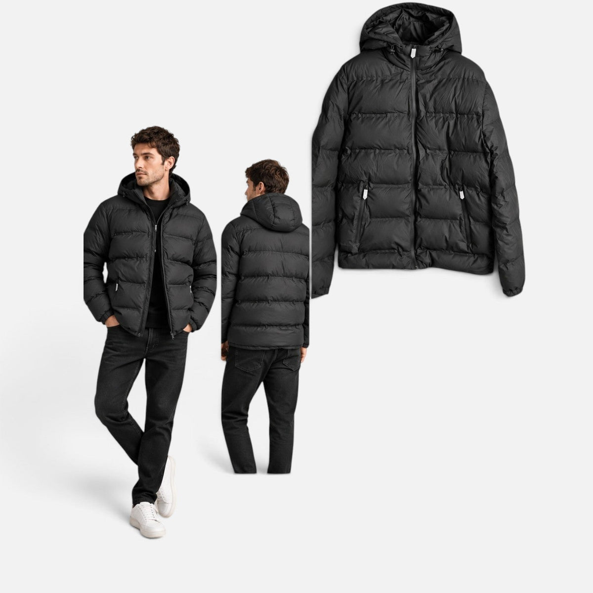 Jack&Jones pūkinė striukė su gobtuvu – produkto nuotrauka 1