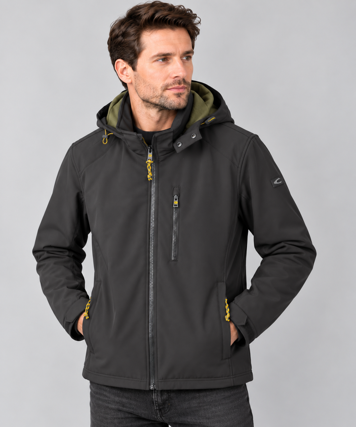 Męska kurtka softshell Camel Active – czarna