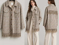 Sandro oversized vilnos paltas – languotas, 40 – produkto nuotrauka